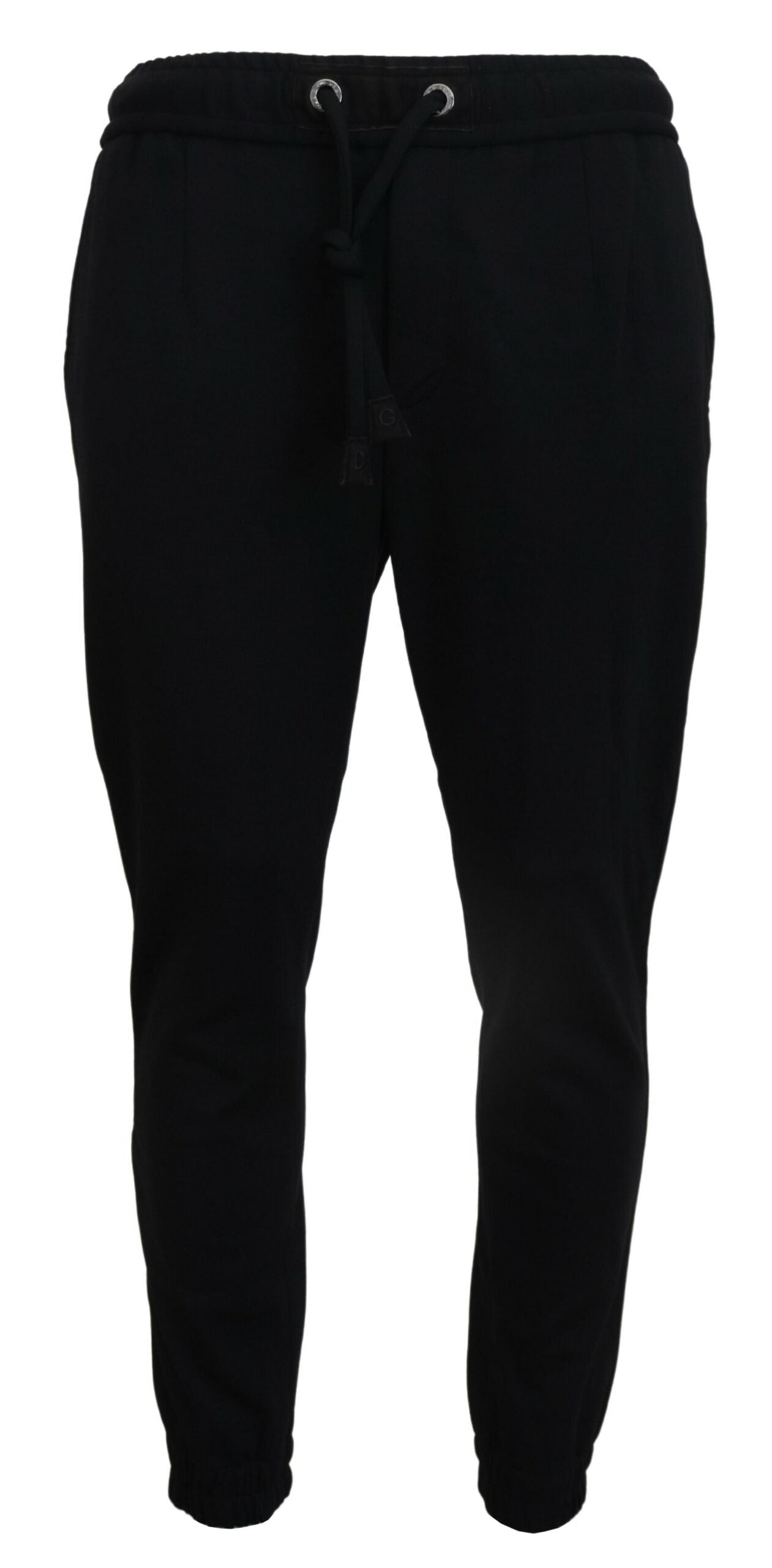 Dolce &amp; Gabbana Schwarze Sport-Woll-Jogginghose für Herren