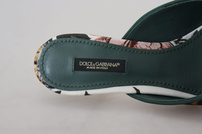 Dolce & Gabbana Multicolor -Kristall -Verzierung rutschen auf Sandalen