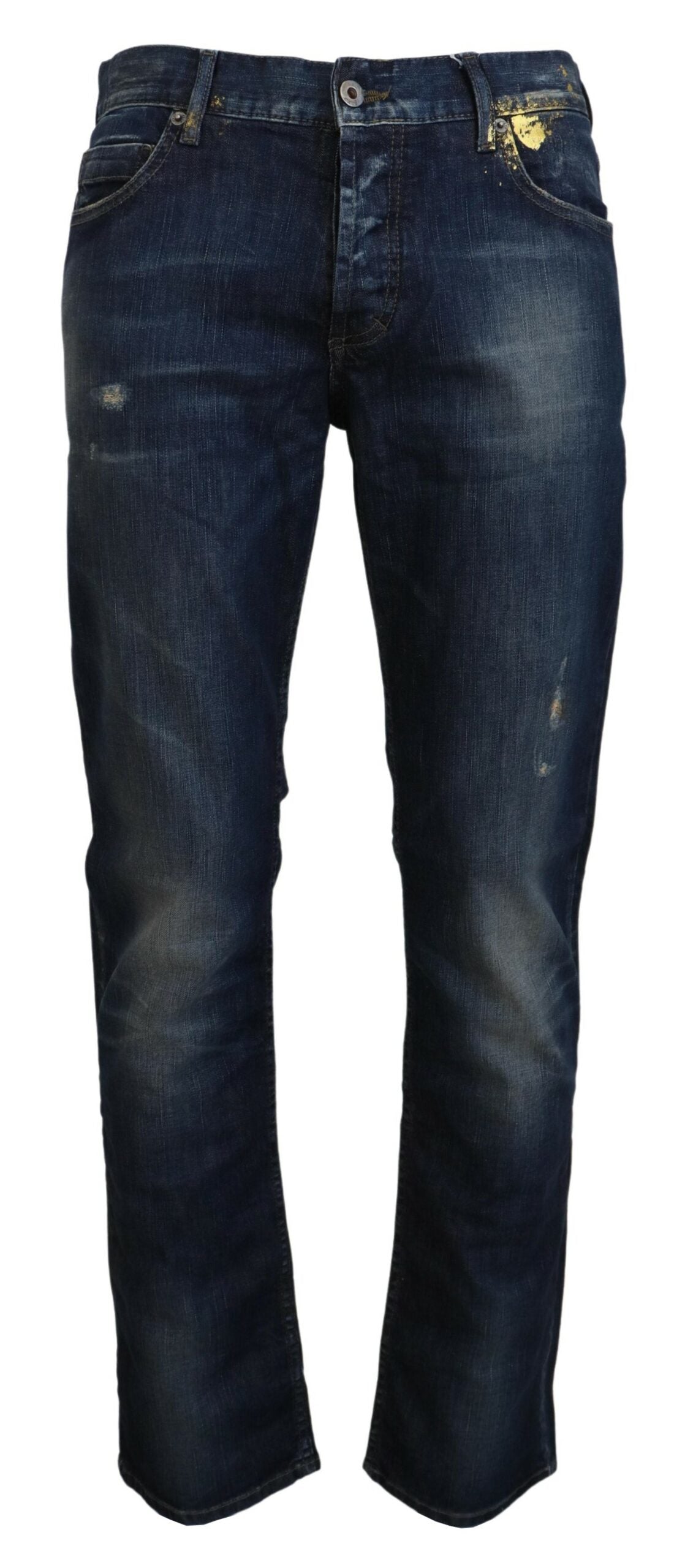 exte blue washed cotton straight fit men 캐주얼 데님 청바지