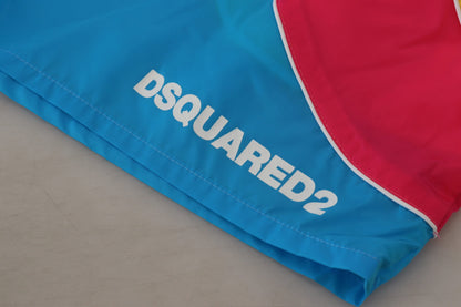 Dsquared² Mehrfarbiger Logo-Print Herren Beachwear Shorts Bademode