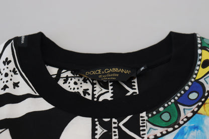 Dolce & Gabbana 다색 인쇄 여성 독점 셔츠 탑