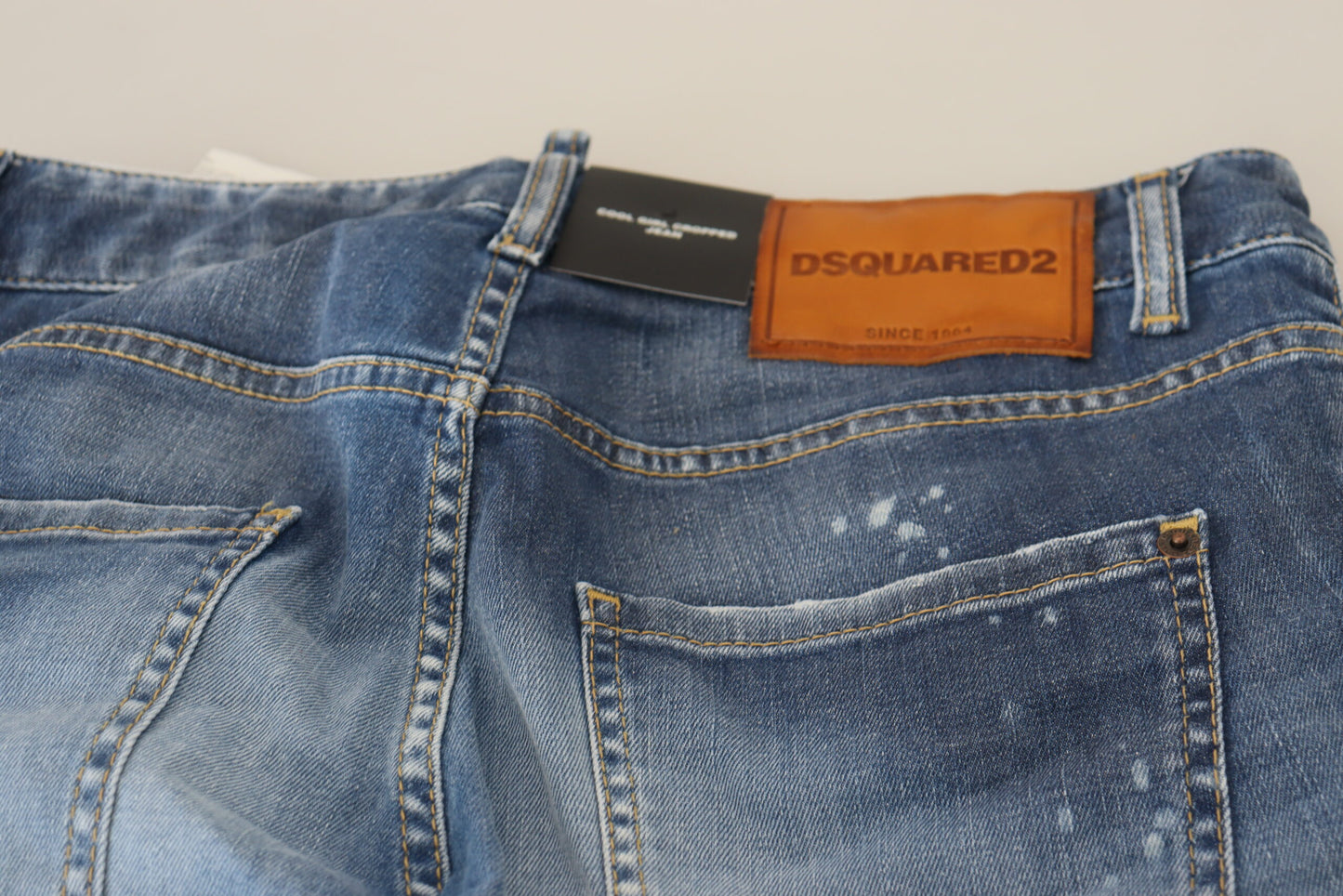 Dsquared² Coole Girl-Jeans aus blauem Baumwoll-Jeansstoff mit niedriger Taille und kurzem Schnitt