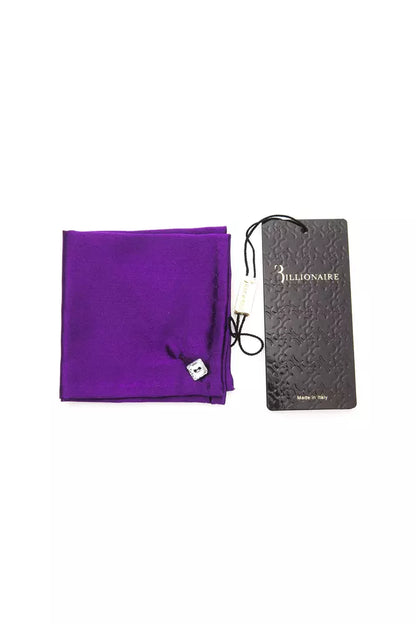 Billionaire Italian Couture Purple Sisal Men Pocket Square