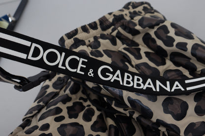 Mehrfarbige Schneehose mit Leopardenmuster von Dolce &amp; Gabbana