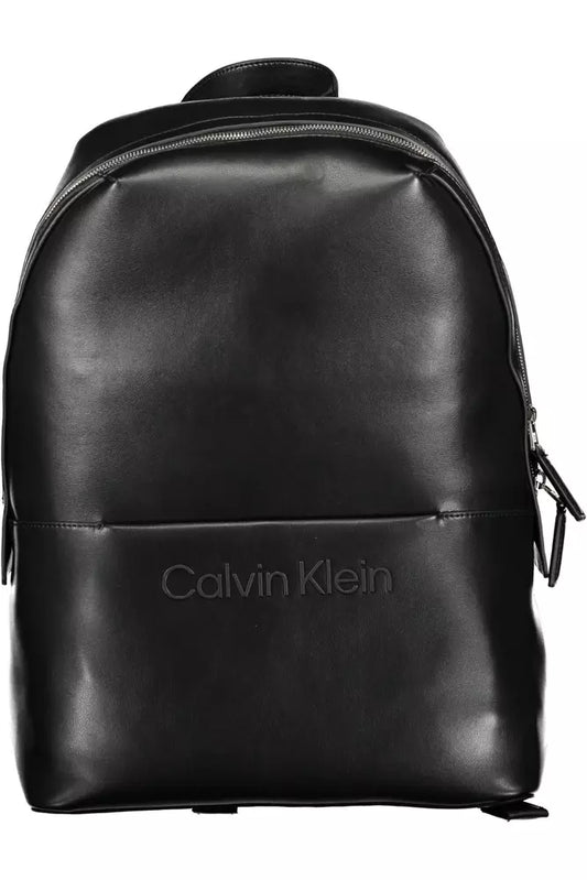 Calvin Klein Black Polyester Men Backpack