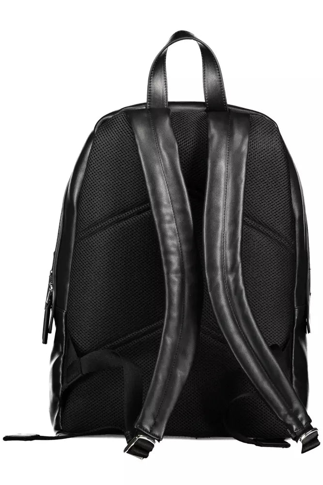 Calvin Klein Black Polyester Men Backpack