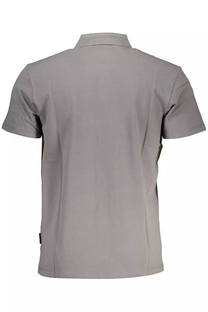 Napapijri Elegant Short-Sleeved Gray Polo