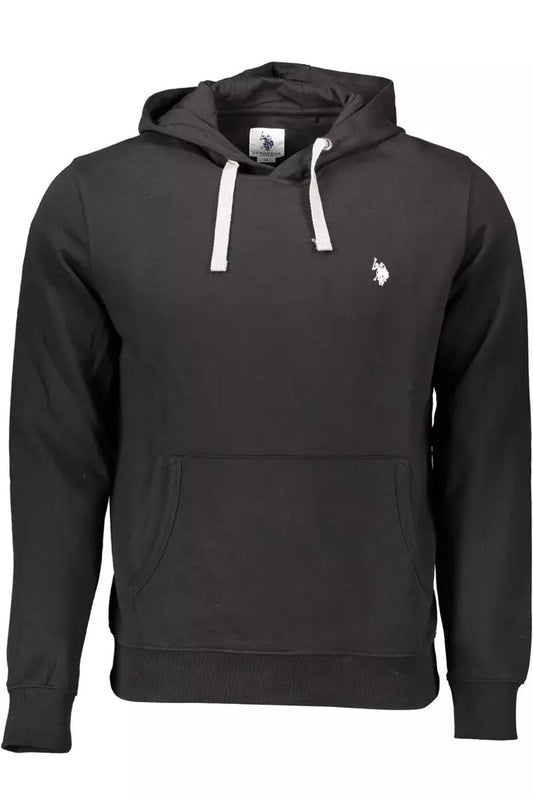 U.S. POLO ASSN. Classic Hooded Cotton Sweatshirt in Black