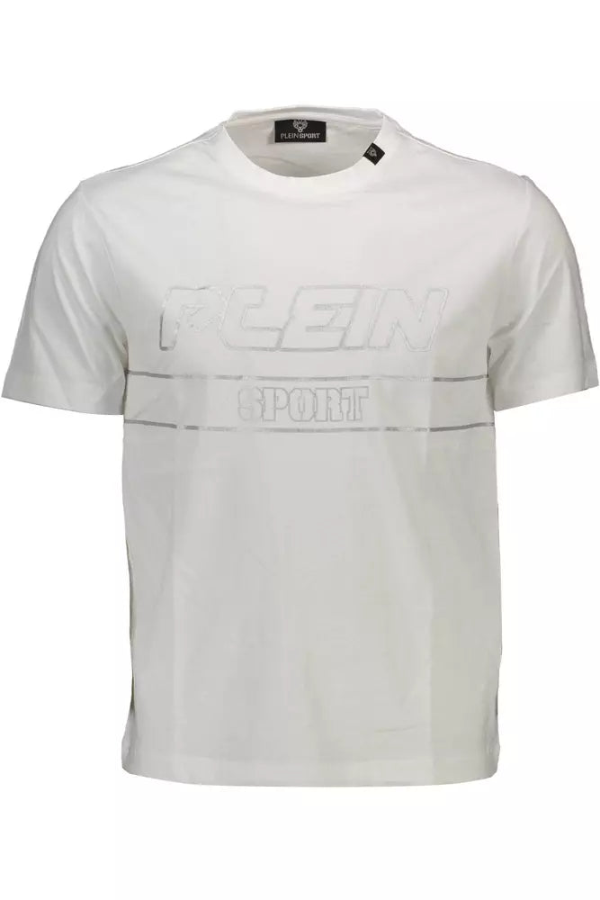 Plein Sport White Cotton Men T-Shirt