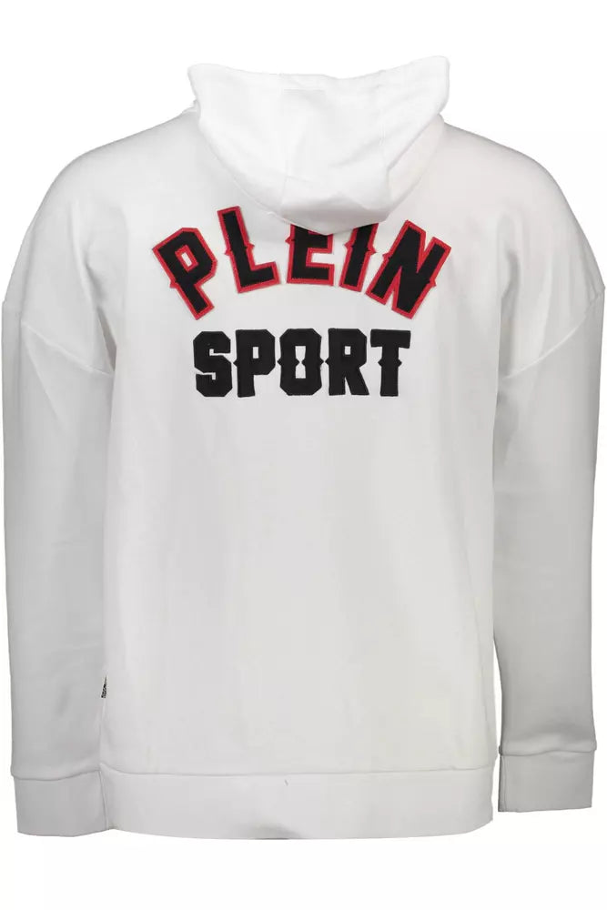 Plein Sport White Cotton Men Sweater