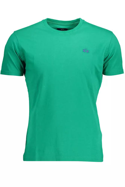 La Martina Regal Green Embroidered Logo Tee