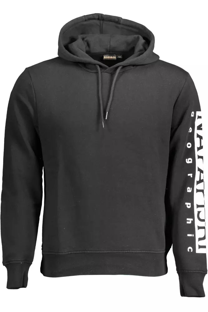 Napapijri Sleek Hooded Sweatshirt with Signature Print