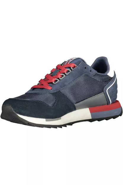 Napapijri Blue Leather Men Sneaker