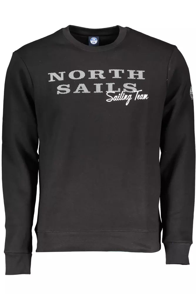 North Sails Black Cotton Men Sweater