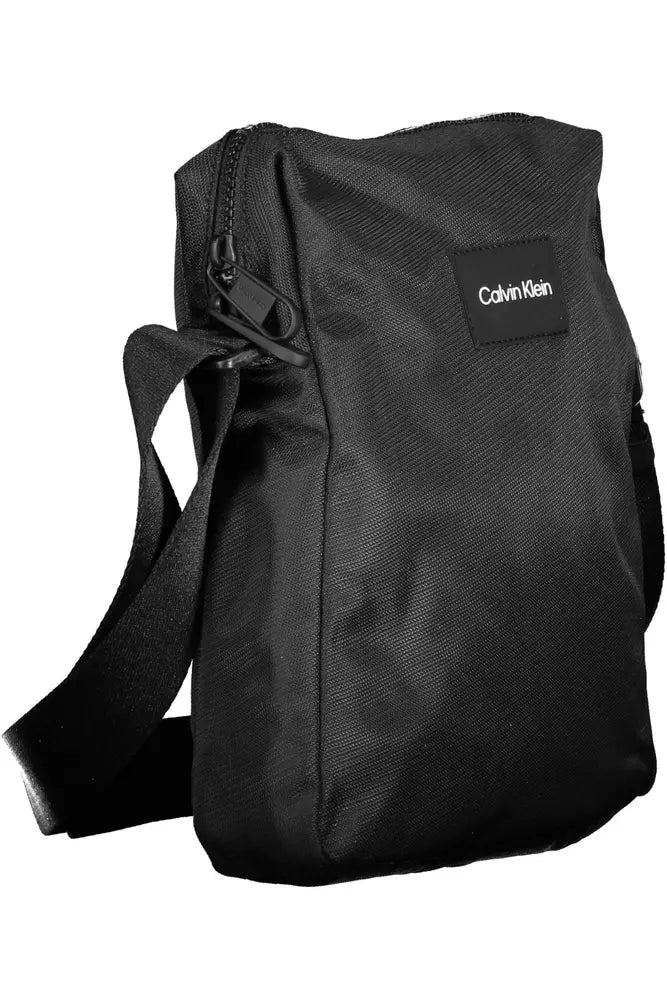 Calvin Klein "Black Polyester Mens Shoulder Bag"