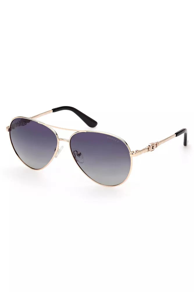 Guess Jeans Gold Metal Women Sunglass