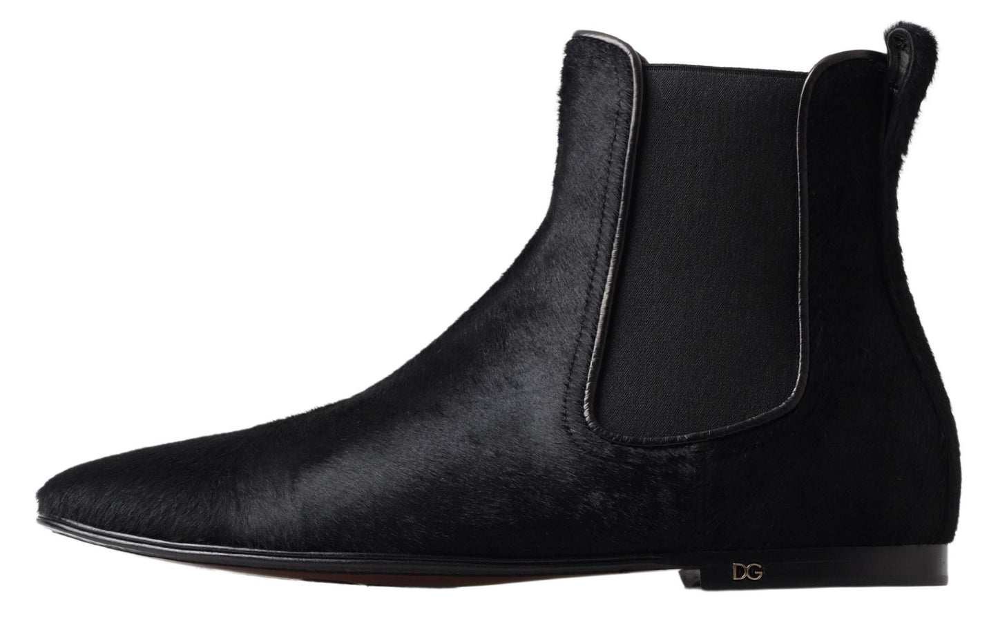 Dolce &amp; Gabbana Chelsea-Stiefeletten für Herren aus schwarzem Leder