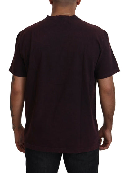 Dolce & Gabbana Bordeaux Crewneck Short Sleeve 티셔츠