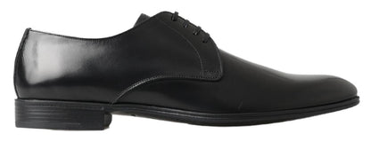 Dolce & Gabbana Black Derby 형식 드레스 신발