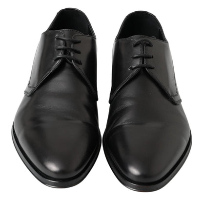 Dolce & Gabbana Black Derby 형식 드레스 신발