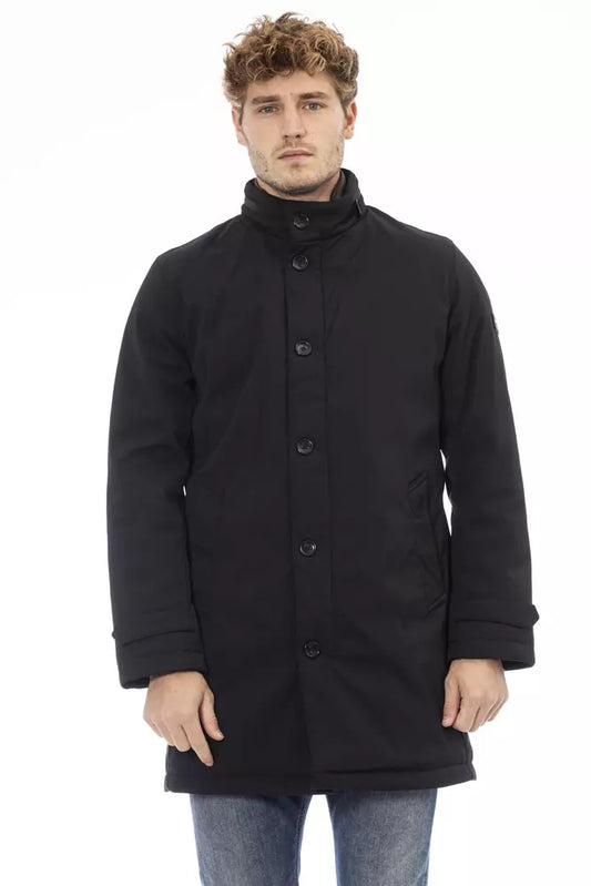 Baldinini Trend Black Polyester Men's Jacket