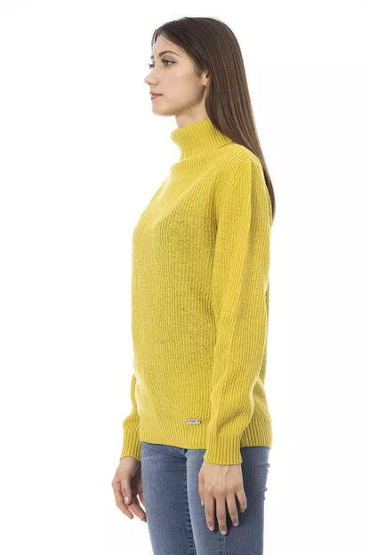 Baldinini Trend Gelber Wollpullover