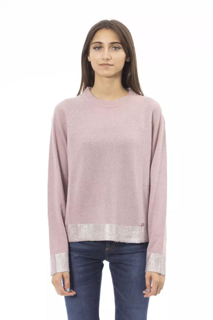 Baldinini Trend rosa Wollpullover