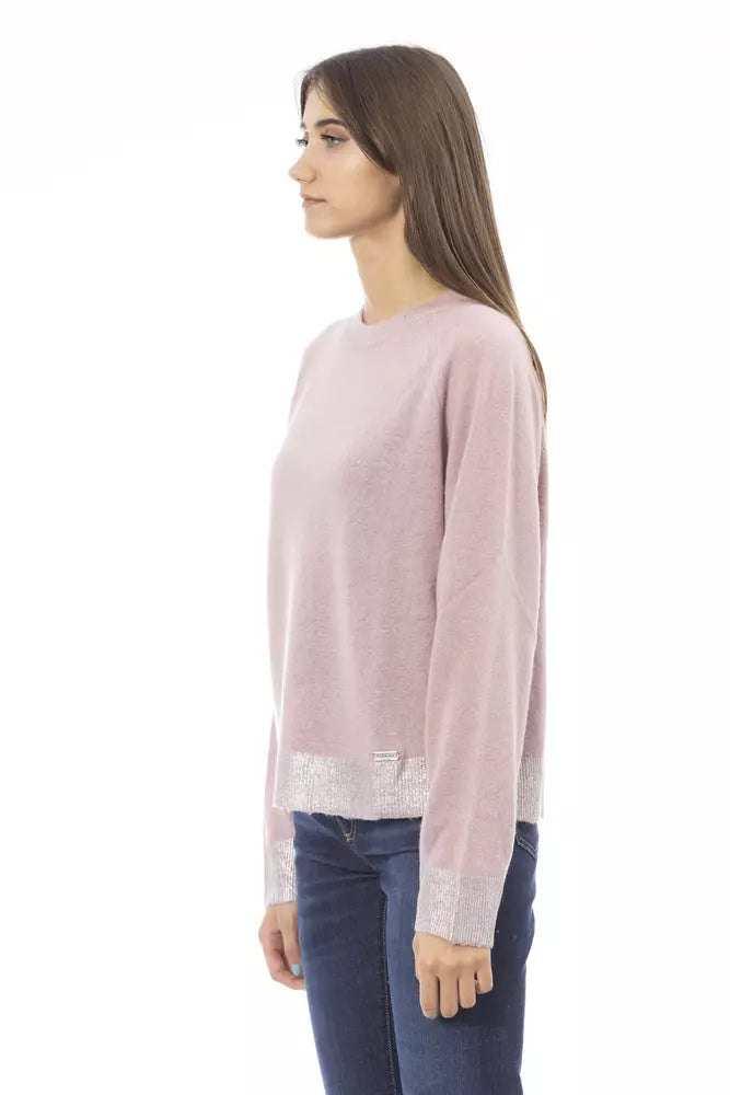 Baldinini Trend rosa Wollpullover