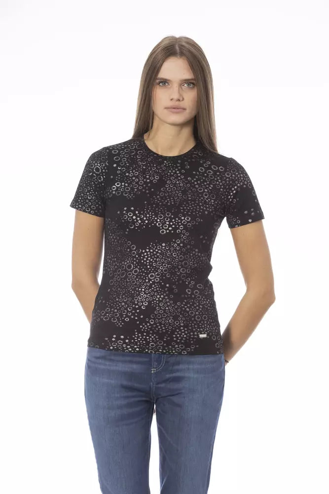 Baldinini Trend schwarze Baumwoll-Tops und T-Shirt