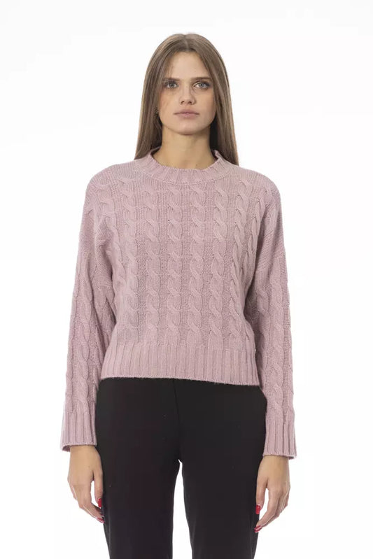 Baldinini Trend rosa Wollpullover