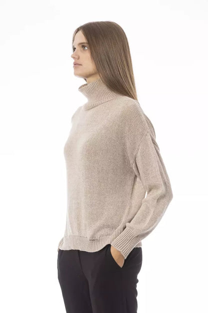 Baldinini Trend Beige Viskosepullover