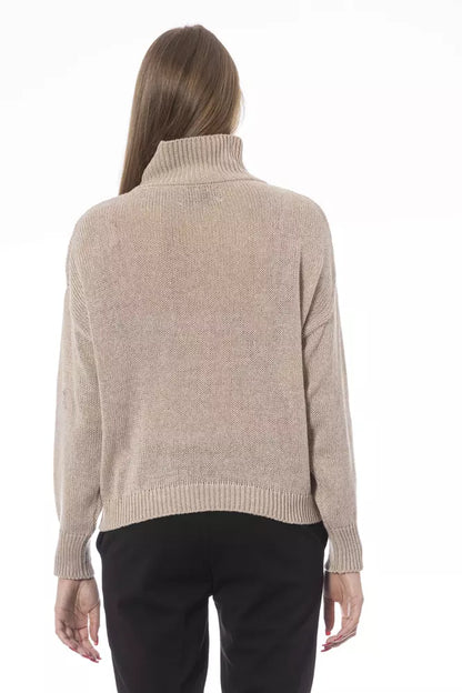 Baldinini Trend Beige Viskosepullover