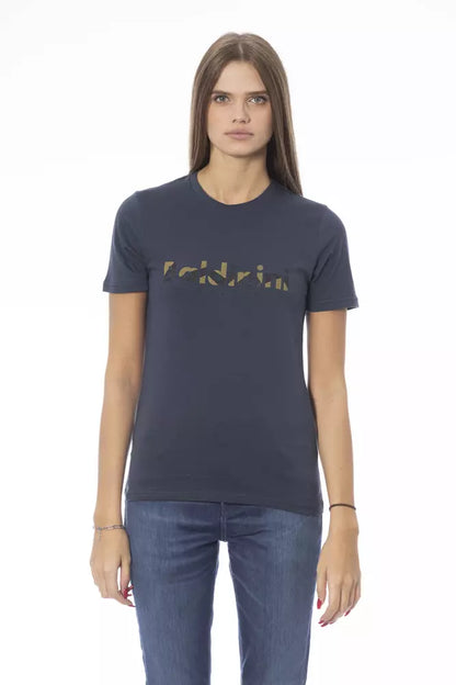 Baldinini Trend Blaue Baumwoll-Tops und T-Shirt