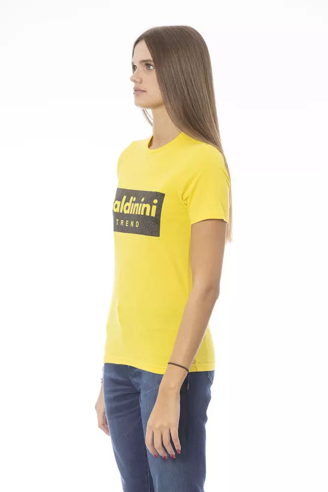 Baldinini Trend gelbe Baumwoll-Tops und T-Shirt