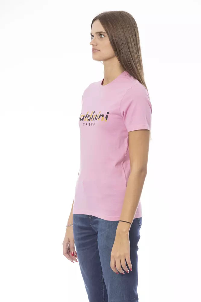 Baldinini Trend rosa Baumwoll-Tops und T-Shirt