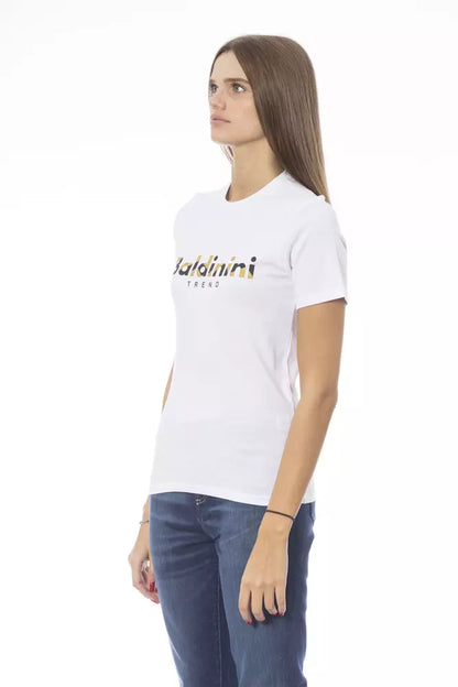 Baldinini Trend weiße Baumwoll-Tops und T-Shirts