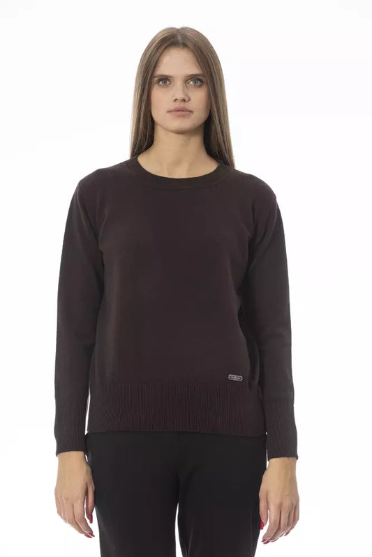 Baldinini Trend Brown Wool Women Sweater