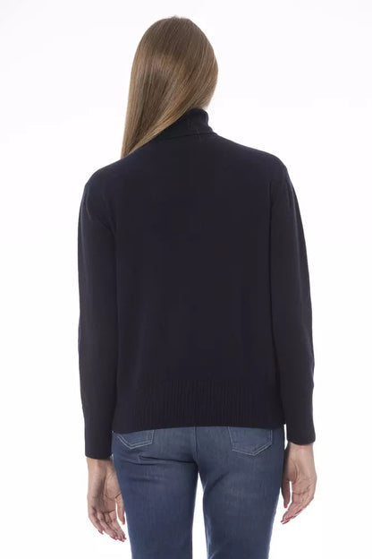 Baldinini Trend Blue Wool Women Sweater