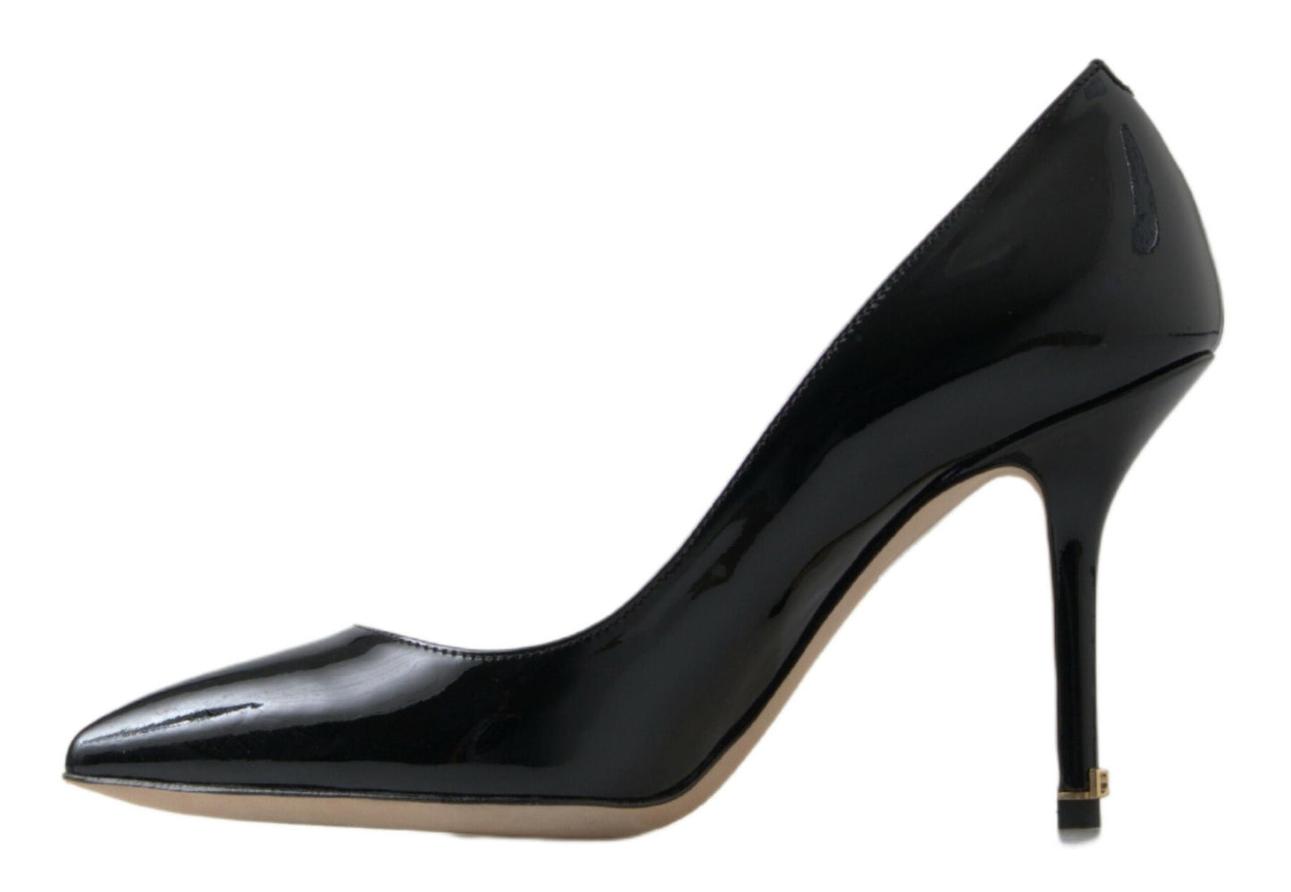 Dolce &amp; Gabbana High Heels Pumps aus schwarzem Lackleder