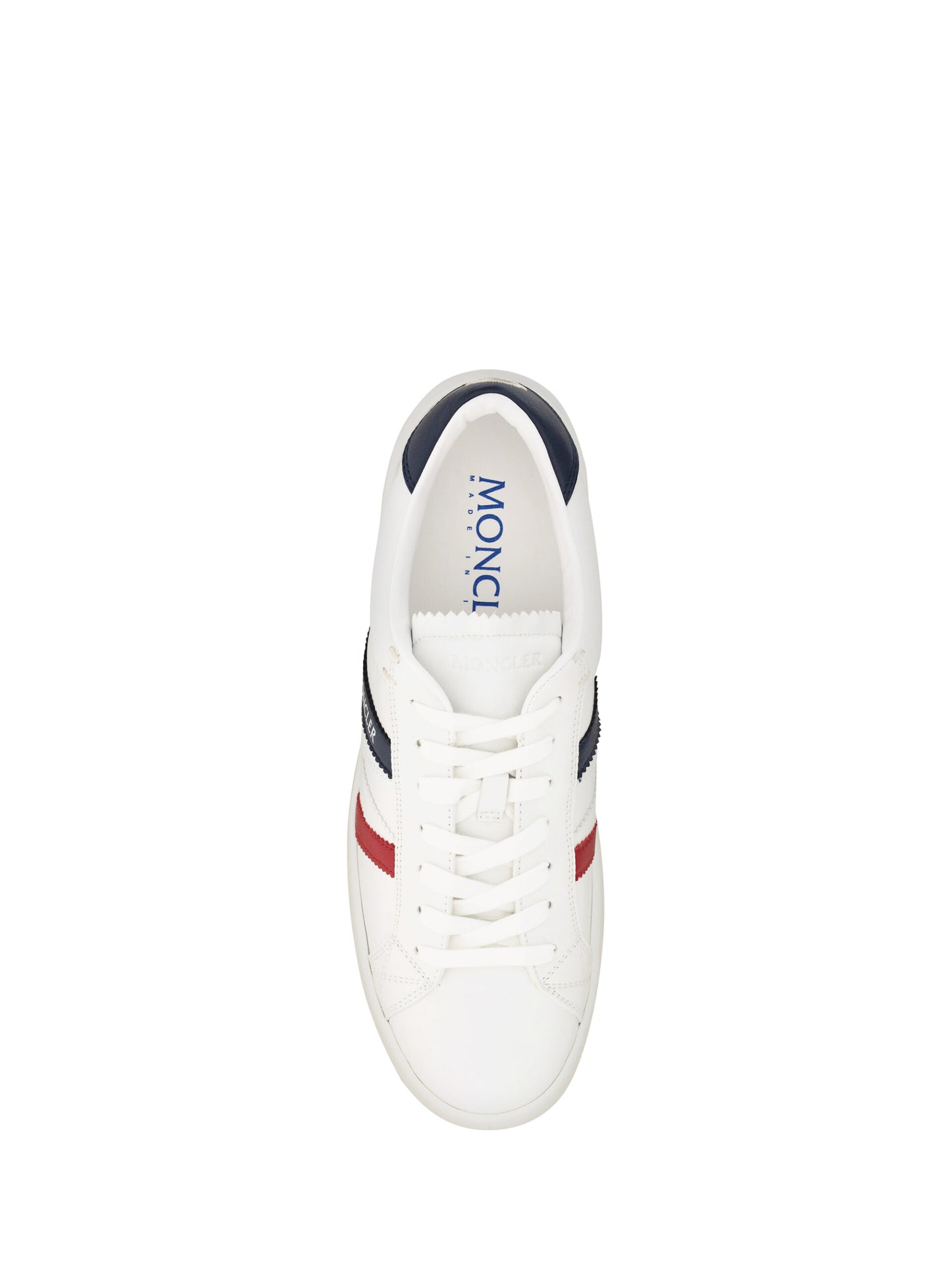 MONCLER WHITE MONACO M LOW TOP 스니커즈