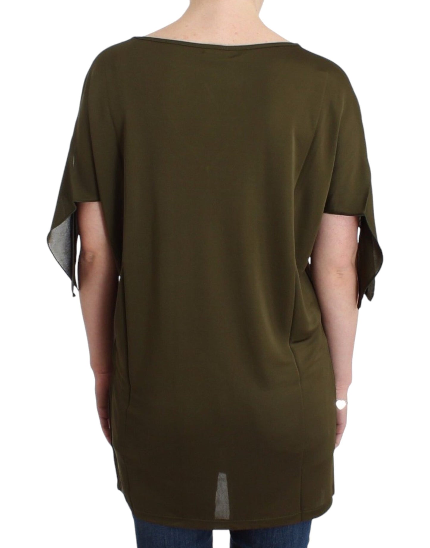 John Galliano Green Blouse Top