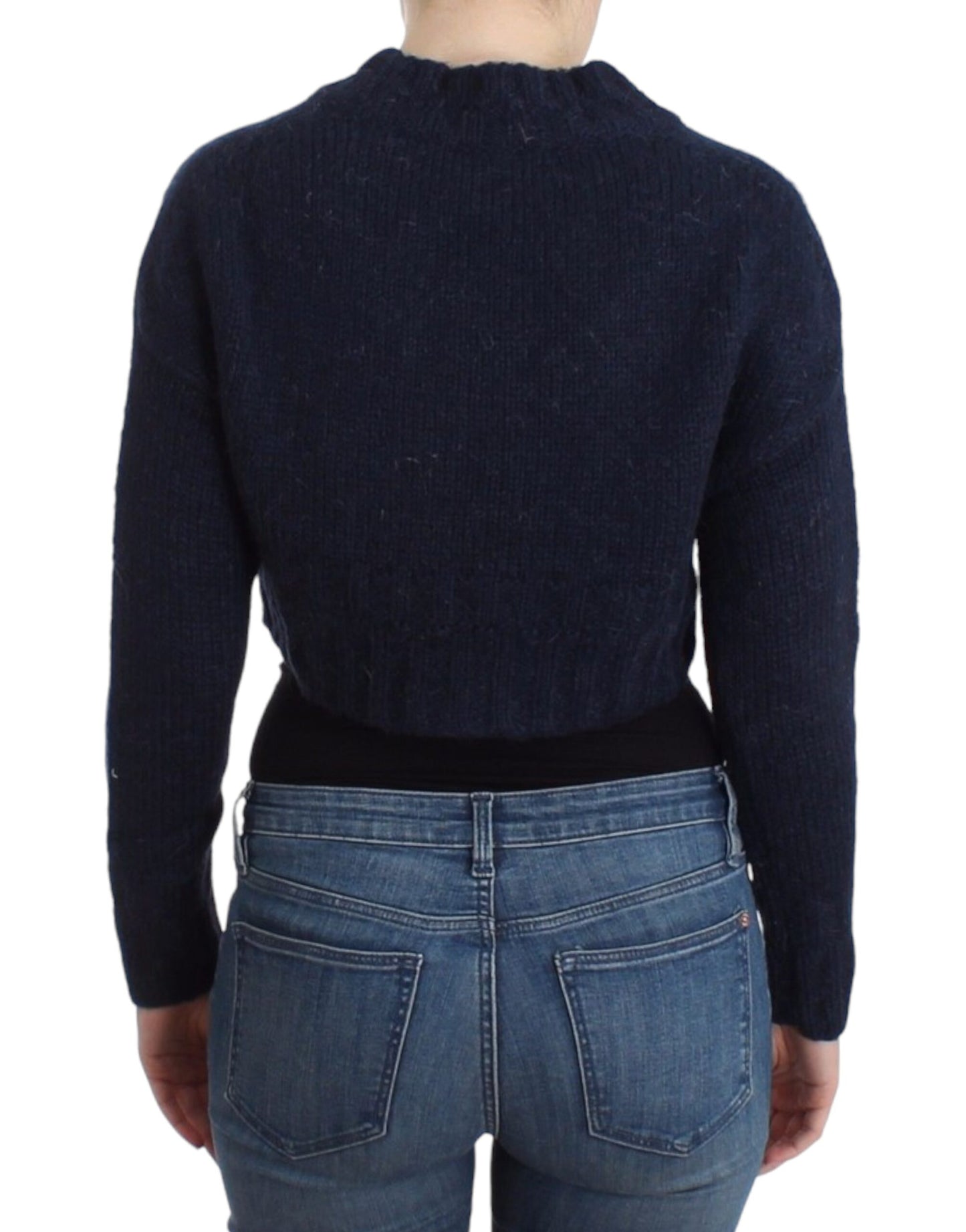 John Galliano Blue Crped Cardigan