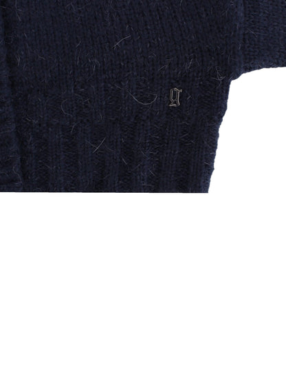 John Galliano Blue Crped Cardigan