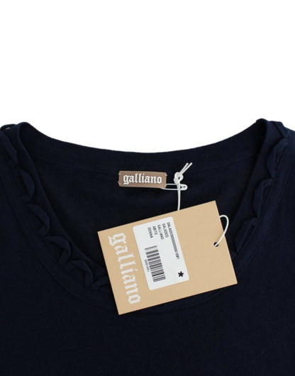 John Galliano Blue Cotton Jersey 드레스