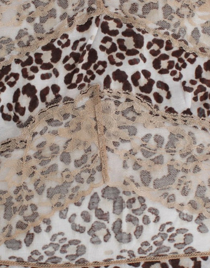 Cavalli Brown Longsleeved Lace 상단