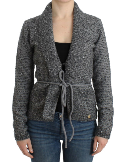 Cavalli Strickjacke aus grauer Wolle