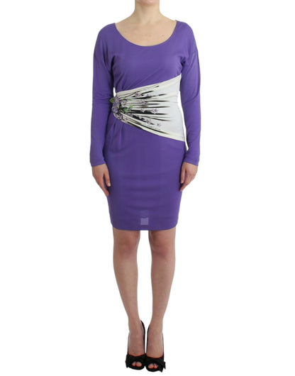 Cavalli Purple Longleeved Dress