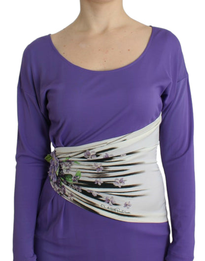 Cavalli Purple Longleeved Dress