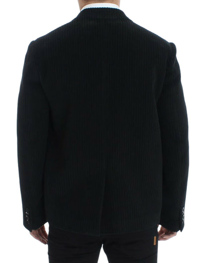 Dolce & Gabbana Elegant Black Martini Blazer Jacket