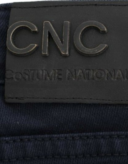 Costume National Chic Blue Straight Leg Denim Delight